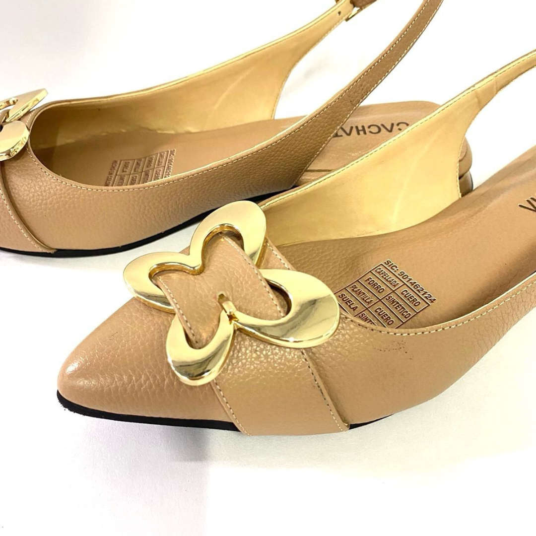 CALZADO CACHATINA - ZUECO MUJER - KADEISHA - CUERO RUBOR