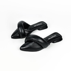 CALZADO CACHATINA - ZUECO MUJER - NOVA - CUERO CONFECCION NEGRO