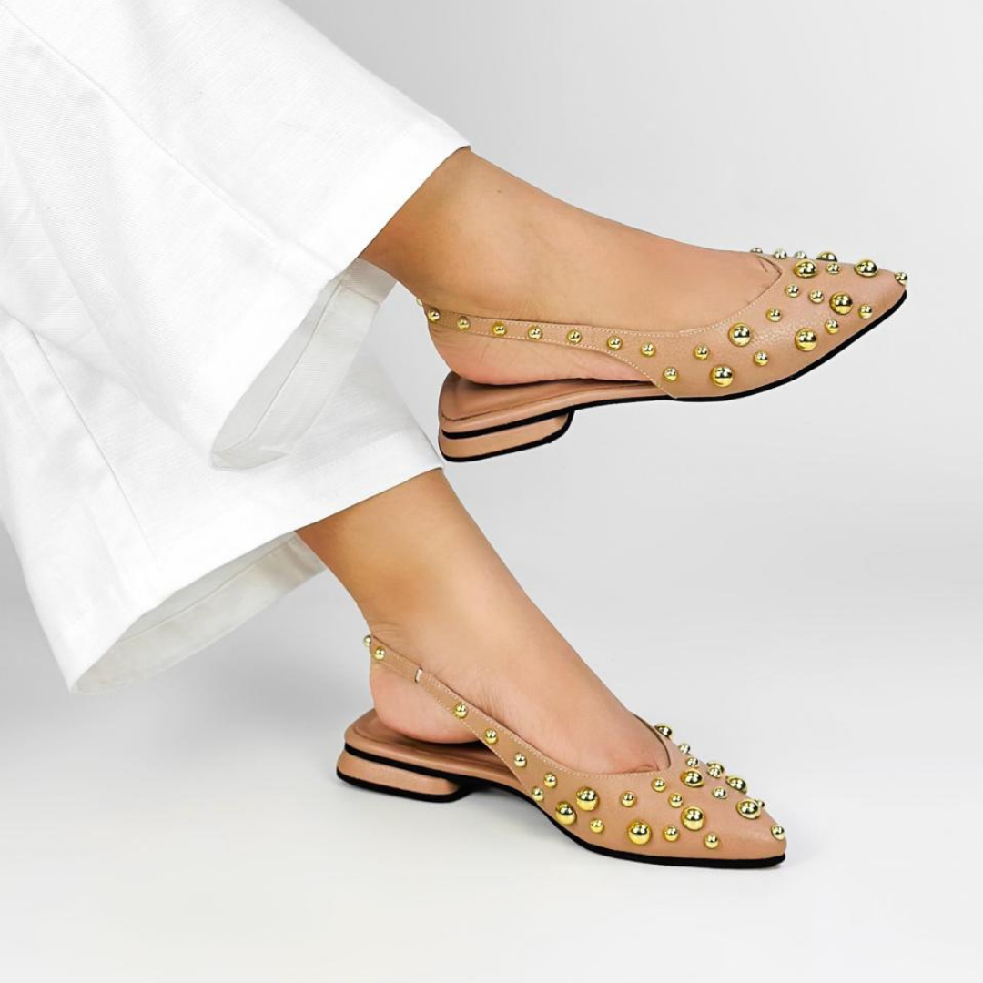 CALZADO CACHATINA - SANDALIA BALETA MUJER - FIORA - CUERO BAMBIE RUBOR