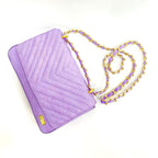 BOLSO CACHATINA - KATRINA BAG - CUERO DEJAVU LILA