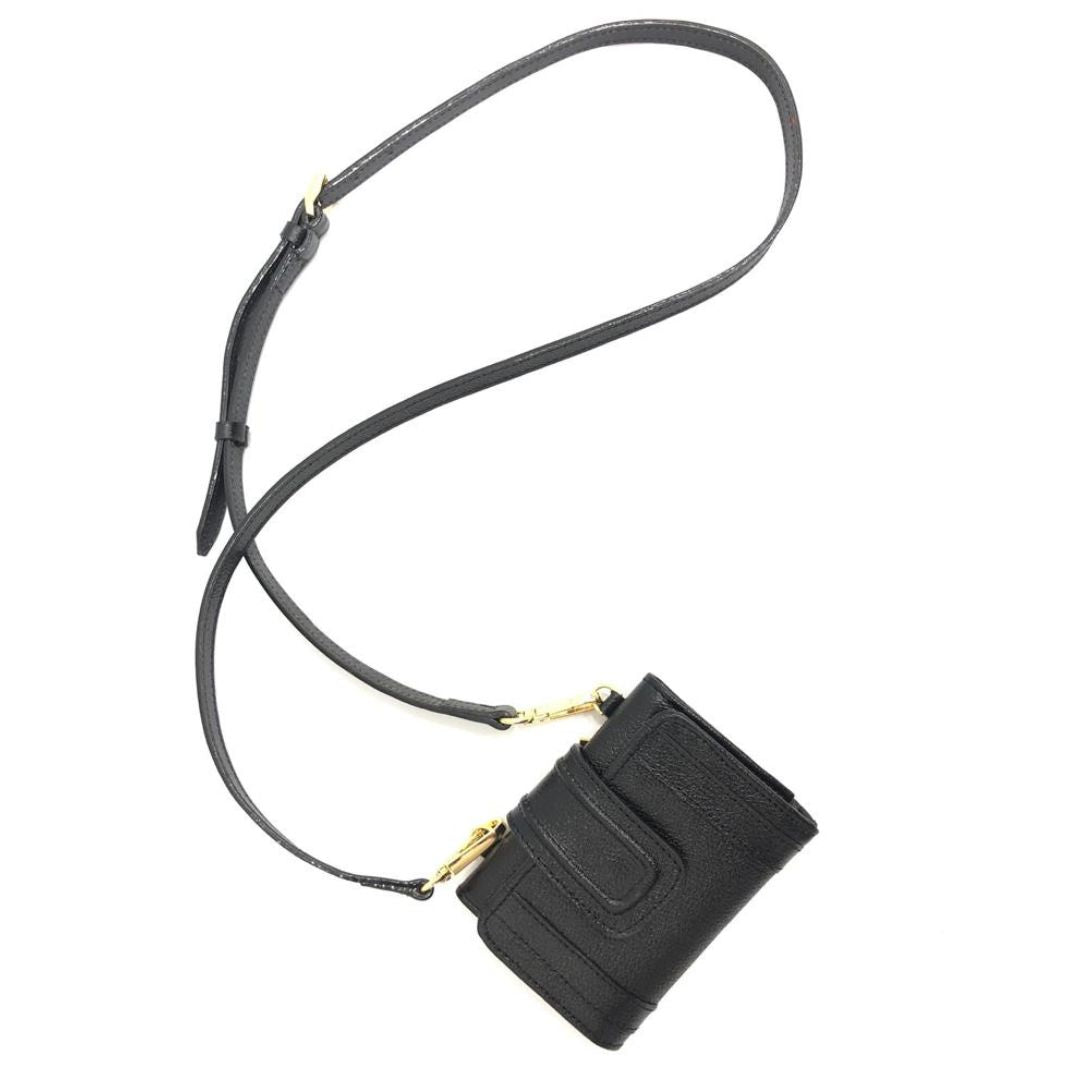 BOLSO CACHATINA - CHAIN BAG - CUERO NEGRO