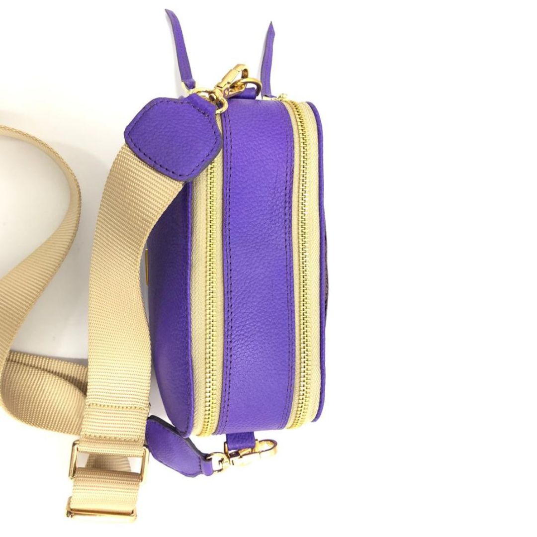 BOLSO CACHATINA - CELESTA BAG - CUERO MORADO