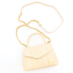BOLSO CACHATINA - CITY BAG - CUERO PERGAMINO