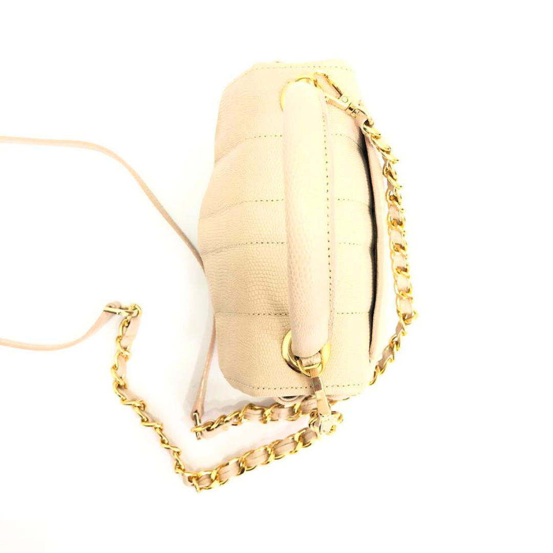 BOLSO CACHATINA - CITY BAG - CUERO PERGAMINO
