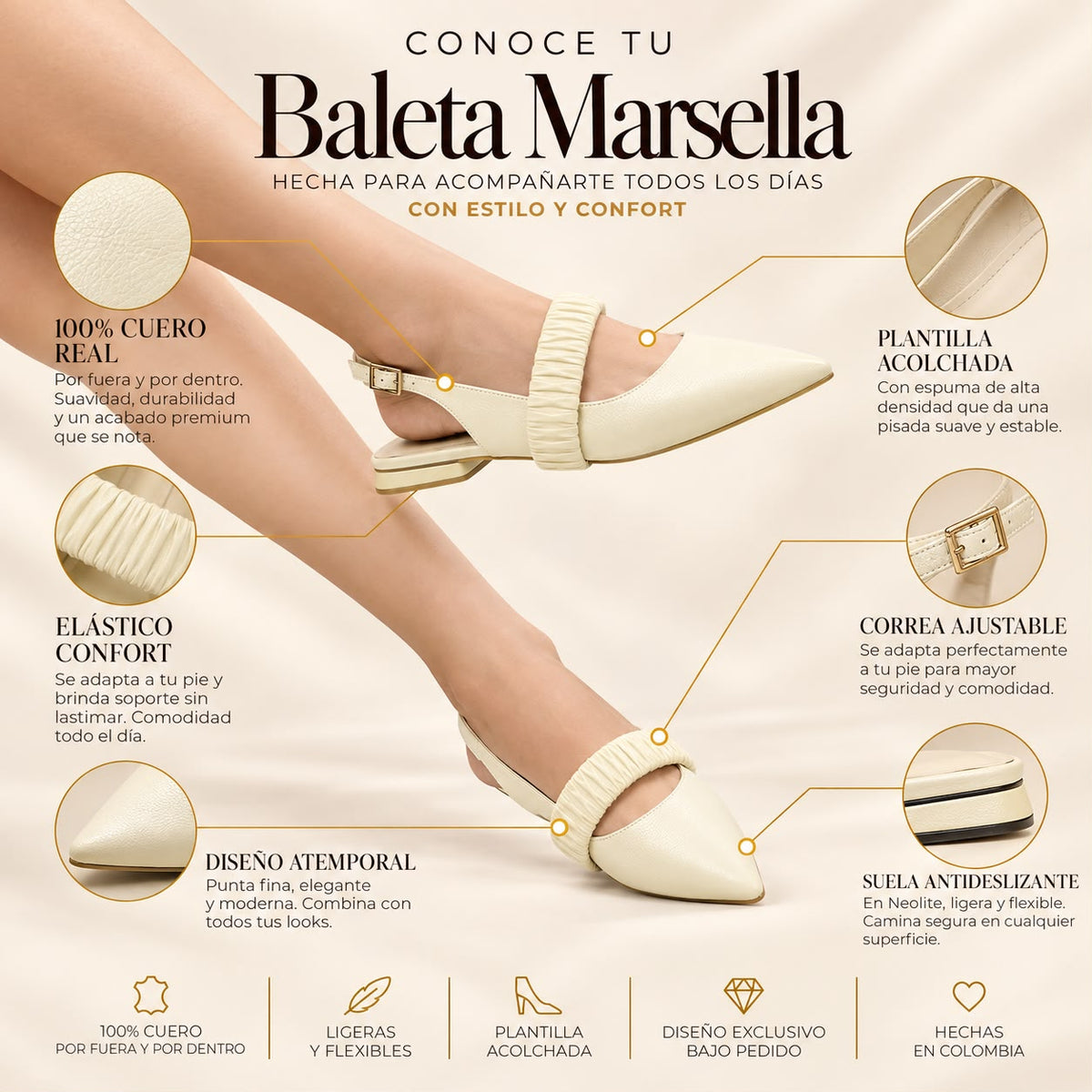 BALETA MARSELLA STORE - BAMBIE AMARILLO CLARO