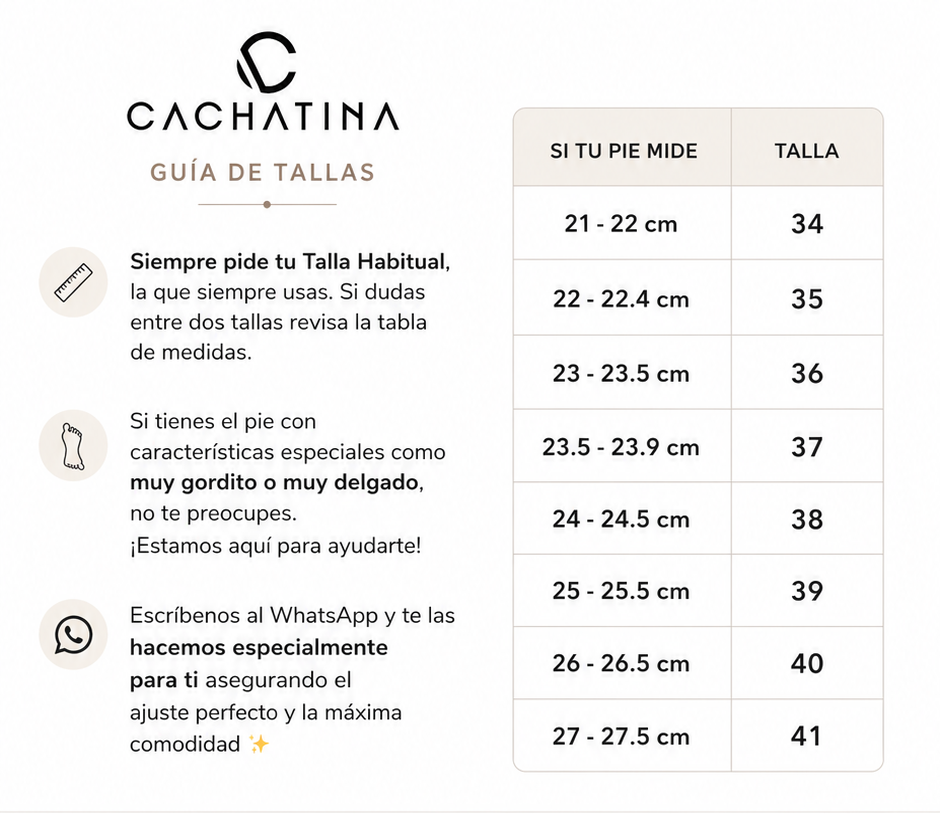 Guía de tallas