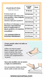 GUIA DE TALLAS CACHATINA