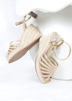 PLATAFORMA CAIRO - FOLIA ORO DOLLAR X FRAPPE - ALTURA 7.5 (10 CM) - CALZADO CACHATINA