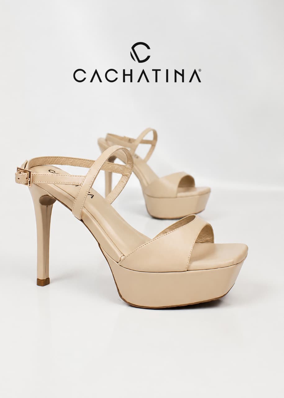 PLATAFORMA FLORENCIA - CUERO PRIMAVERA CAPUCHINO - ALTURA 7.5 (12,5 CM) - CALZADO CACHATINA