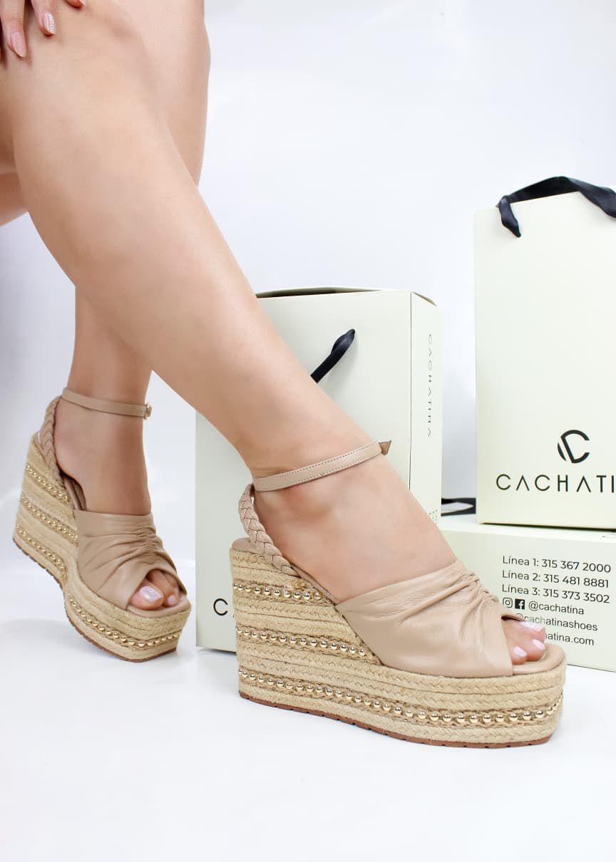 PLATAFORMA LYON STORE- CONFECCION CAPUCHINO - ALTURA 7.5 (12 CM) - CALZADO CACHATINA