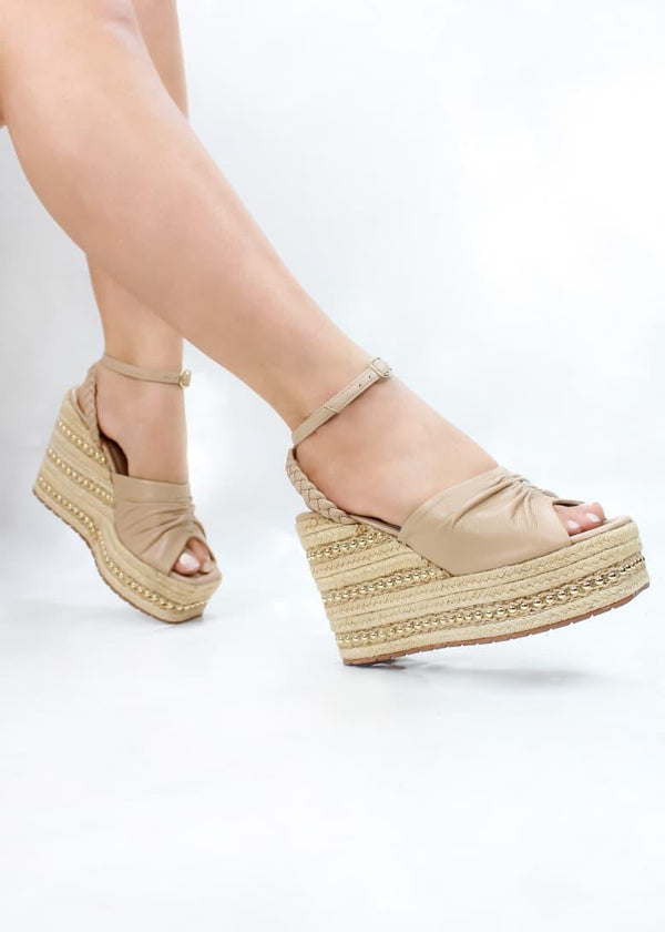 PLATAFORMA LYON STORE- CONFECCION CAPUCHINO - ALTURA 7.5 (12 CM) - CALZADO CACHATINA