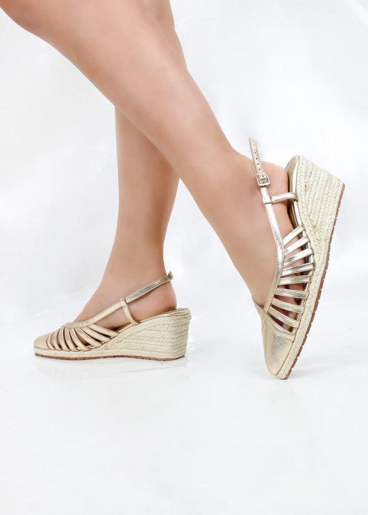 PLATAFORMA RIO STORE - FEDERICA ORO X YUTE - ALTURA 5.5 (7,5 CM) - CALZADO CACHATINA