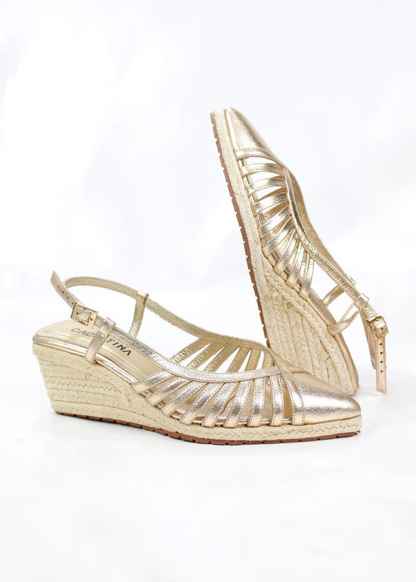 PLATAFORMA RIO STORE - FEDERICA ORO X YUTE - ALTURA 5.5 (7,5 CM) - CALZADO CACHATINA