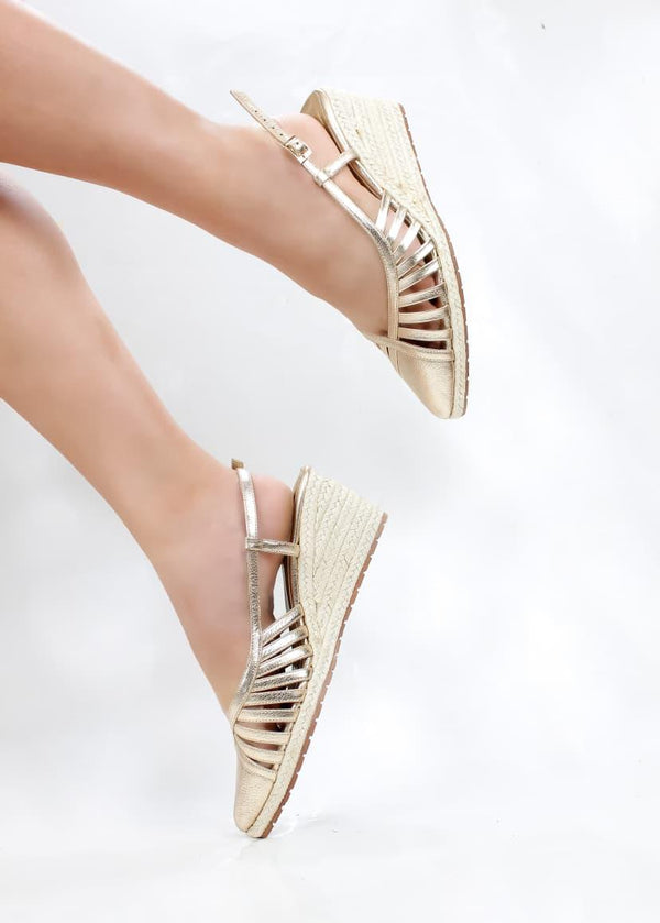 PLATAFORMA RIO STORE - FEDERICA ORO X YUTE - ALTURA 5.5 (7,5 CM) - CALZADO CACHATINA