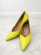 PUMP JESSIE - BAMBIE VERDE LIMON - ALTURA 3.5