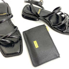 PORTA TARJETA CACHATINA - EGO - CUERO NEGRO