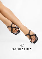 SANDALIA OLIVIA - CONFECCION CHOCOLATE - ALTURA 1.5