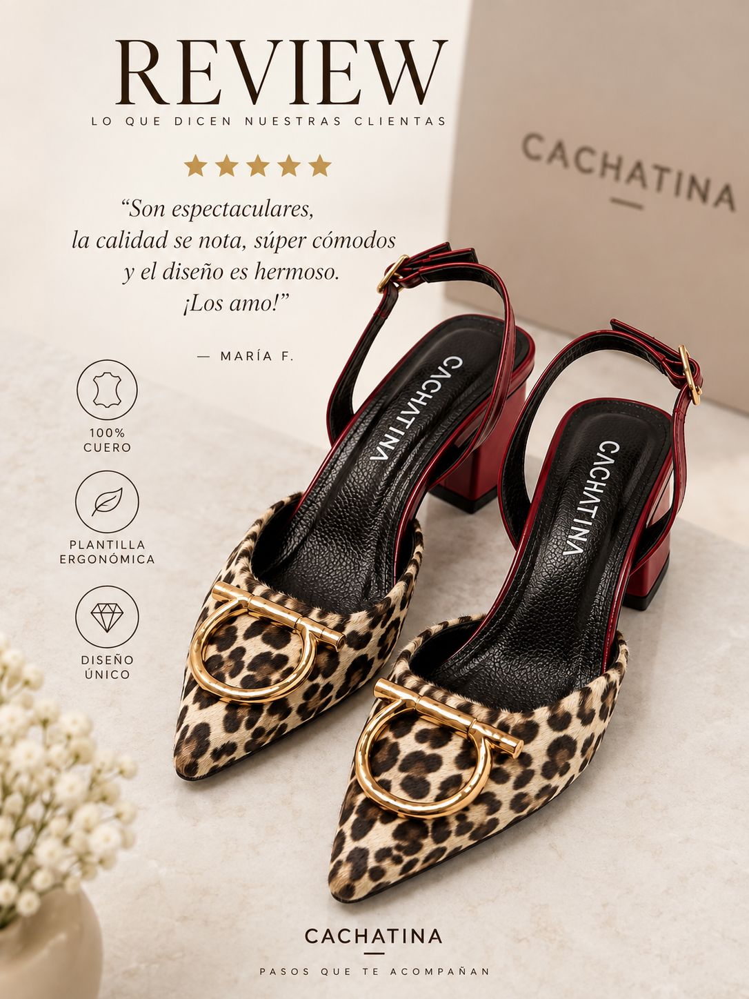STILETO ARLES STORE - PRINT X CHAROL ROJO - ALTURA 3.5