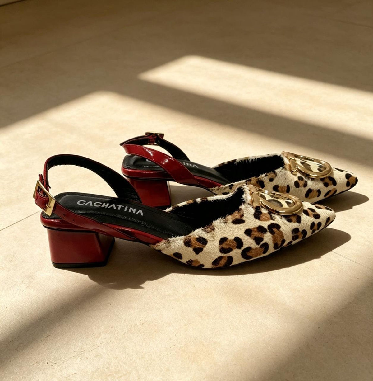 STILETO ARLES - PRINT X CHAROL ROJO - ALTURA 3.5