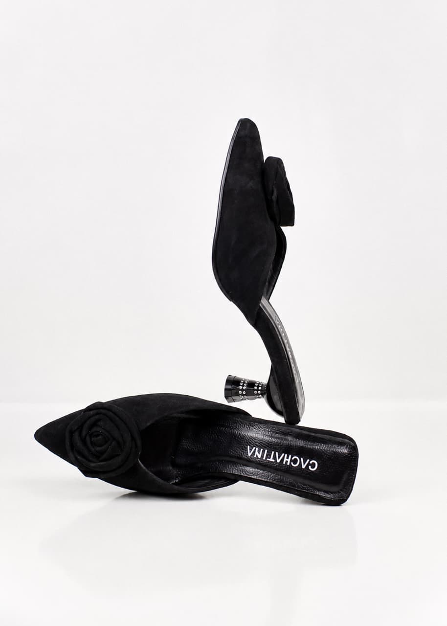 STILETO LOVA STORE - GAMUZA NEGRO - ALTURA 5.5