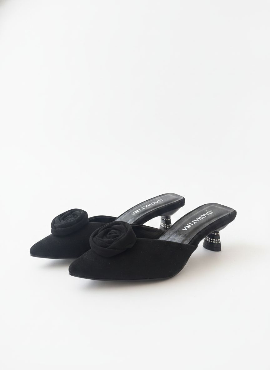 STILETO LOVA STORE - GAMUZA NEGRO - ALTURA 5.5
