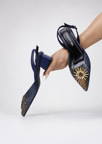 STILETO LUREZETH STORE - CABALA AZUL PARDO X AZUL NOCHE - ALTURA 3.5
