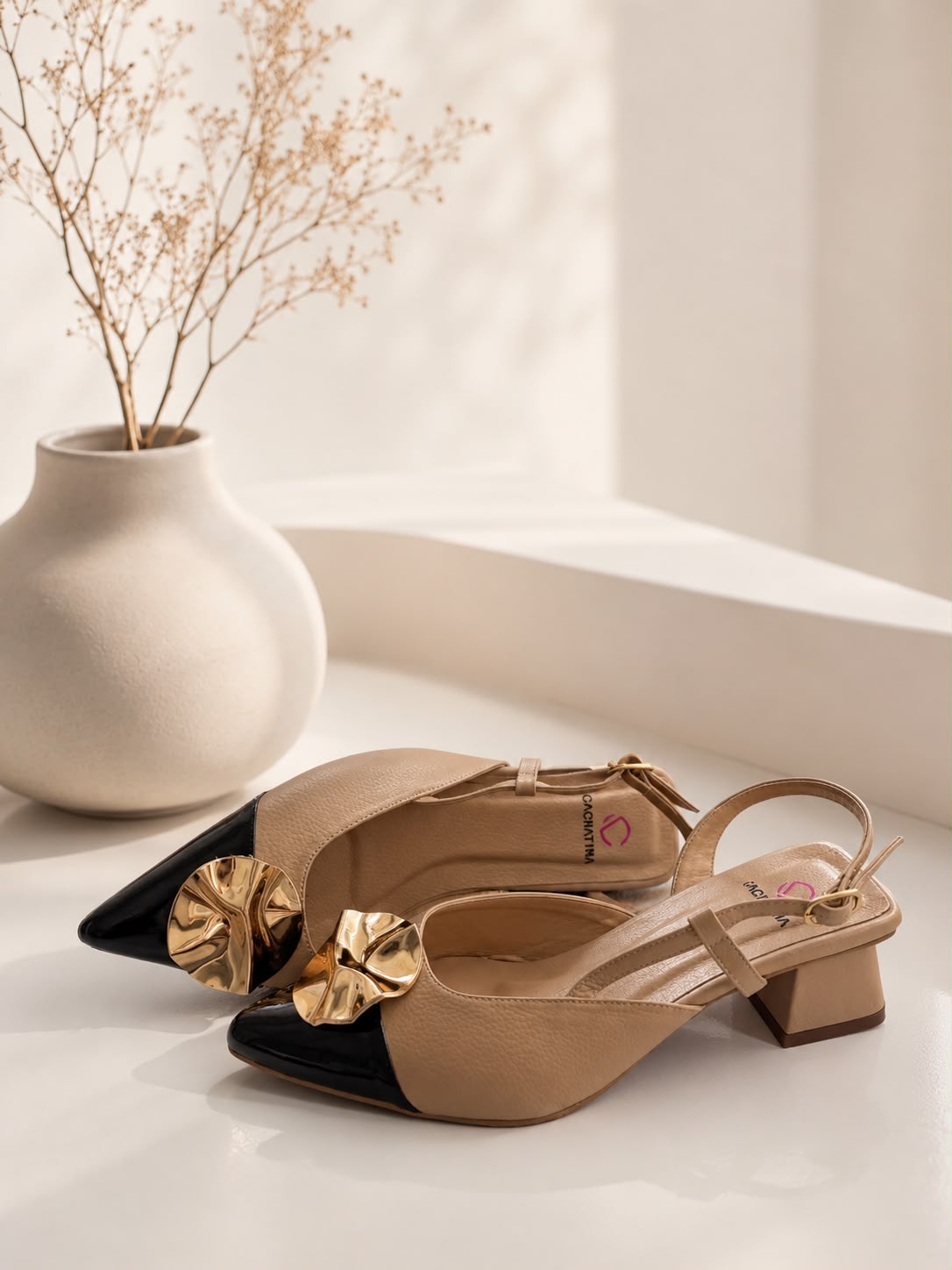 STILETO VERZETH STORE - BAMBIE FRAPPE X CHAROL NEGRO - ALTURA 3.5