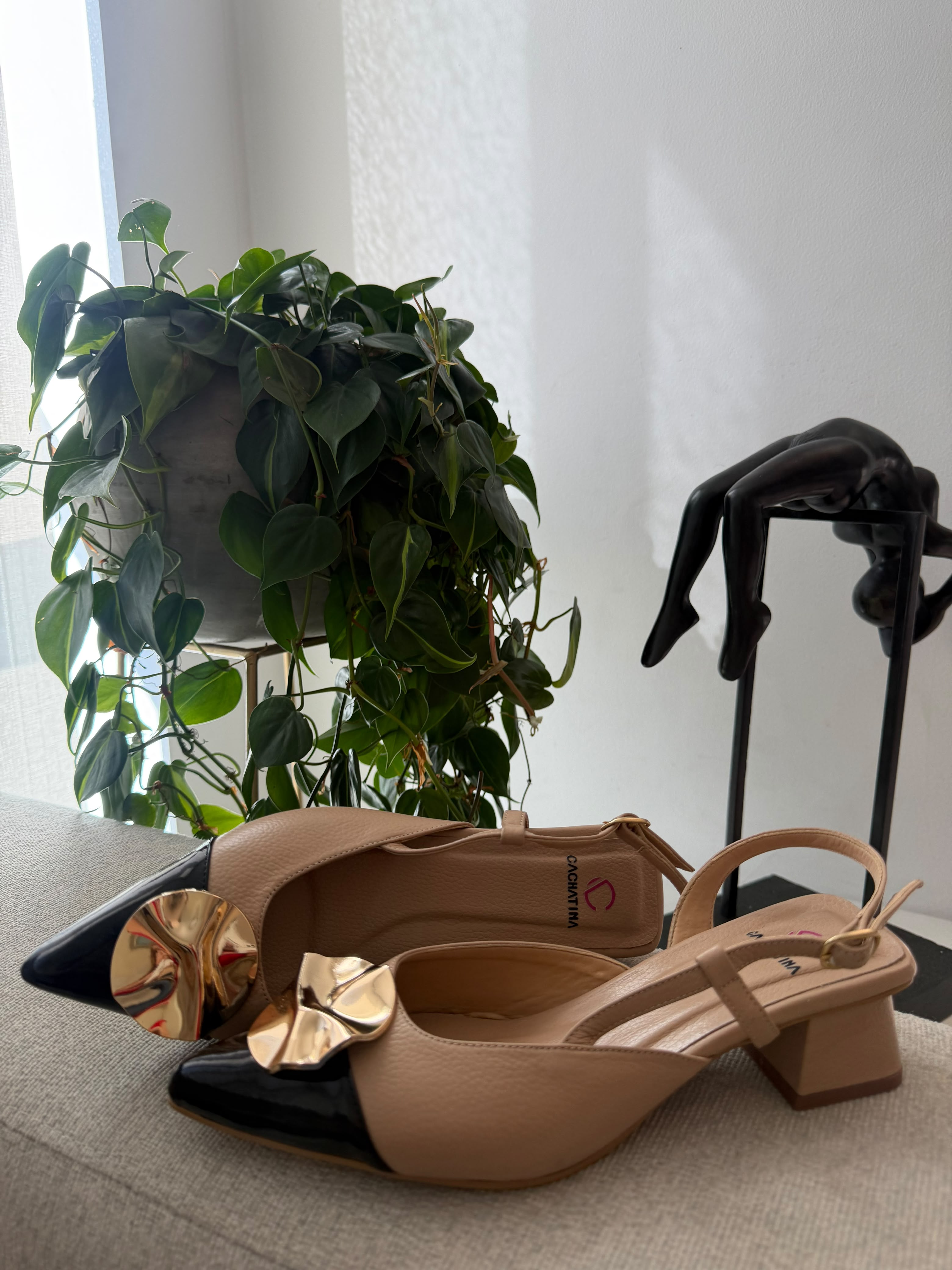 STILETO VERZETH STORE - BAMBIE FRAPPE X CHAROL NEGRO - ALTURA 3.5