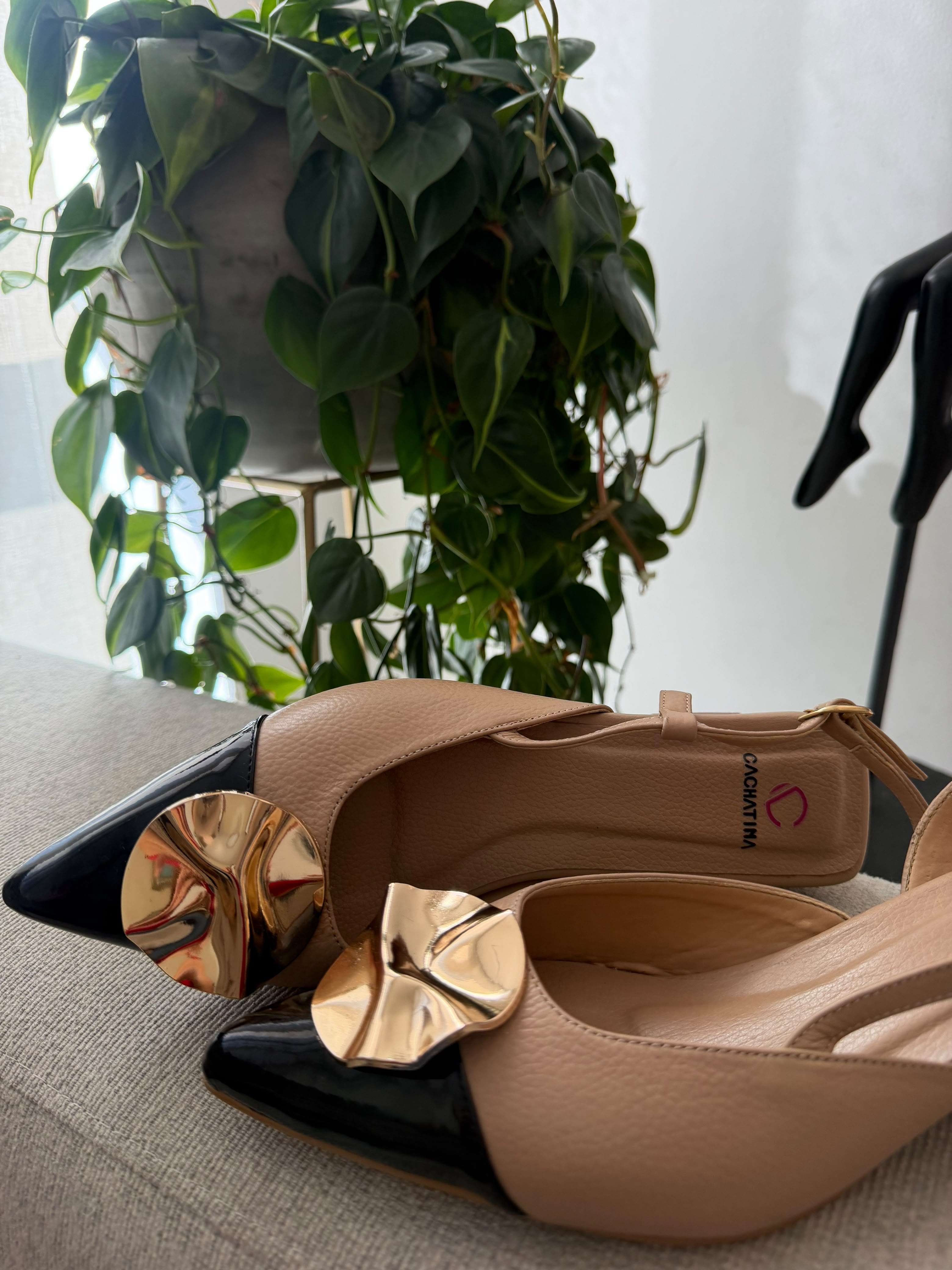 STILETO VERZETH STORE - BAMBIE FRAPPE X CHAROL NEGRO - ALTURA 3.5