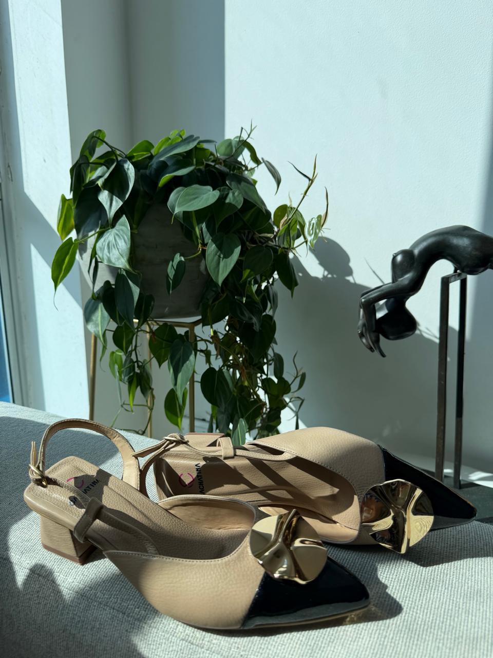 STILETO VERZETH STORE - BAMBIE FRAPPE X CHAROL NEGRO - ALTURA 3.5