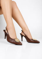 STILETO BROWN - BAMBIE CHOCOLATE X NEGRO - ALTURA 7.5