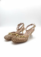 STILETO GRACE - FOLIA COBRE - ALTURA 5.5 (8 CM) - CALZADO CACHATINA