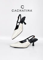 STILETO HALO -CONFECCION TALCO X BAMBIE NEGRO - ALTURA 5.5 (8 CM) - CALZADO CACHATINA