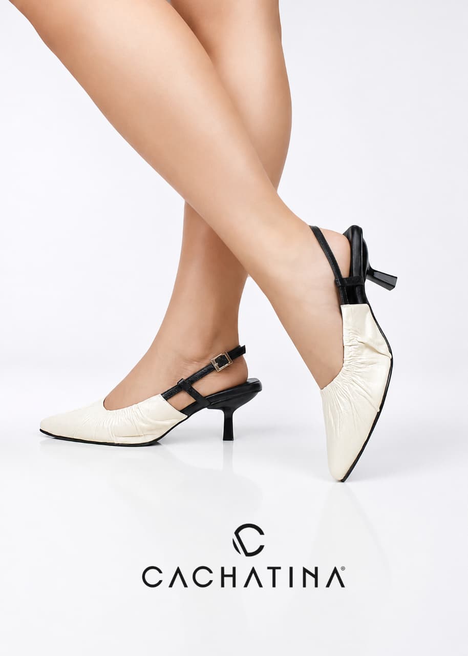 STILETO HALO -CONFECCION TALCO X BAMBIE NEGRO - ALTURA 5.5 (8 CM) - CALZADO CACHATINA
