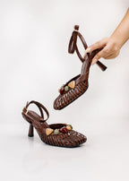 STILETO MULLER - BOMBRILLA CHOCOLATE - ALTURA 5.5 (8 CM) - CALZADO CACHATINA