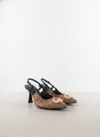 STILETO ZAYA - CONFECCION FRAPPE X BAMBIE NEGRO - ALTURA 5.5 (8 CM) - CALZADO CACHATINA