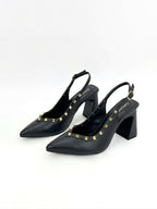 STILETO MUSCAT - CUERO NEGRO - ALTURA 7.5 (10 CM) - CALZADO CACHATINA
