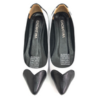 CALZADO CACHATINA - SANDALIA BALETA MUJER - ABBA - CUERO BLANCO X NEGRO