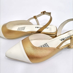 CALZADO CACHATINA - ZUECO MUJER - EMMA - CUERO VERDE COBRE X TALCO