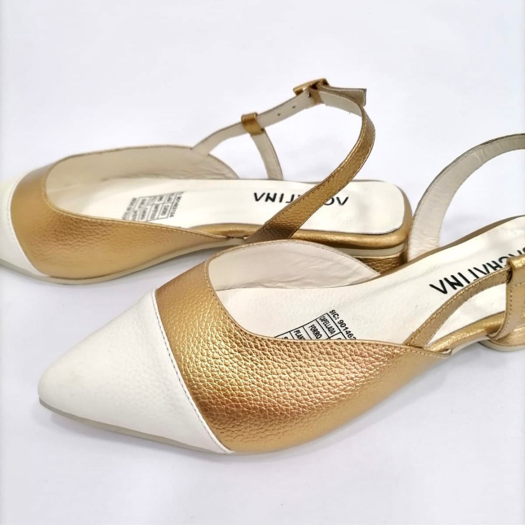 CALZADO CACHATINA - ZUECO MUJER - EMMA - CUERO VERDE COBRE X TALCO