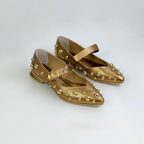 CALZADO CACHATINA - SANDALIA BALETA MUJER - FARYDA - CUERO OCRE