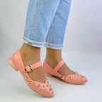 CALZADO CACHATINA - SANDALIA BALETA MUJER - FIORA - CUERO PERA