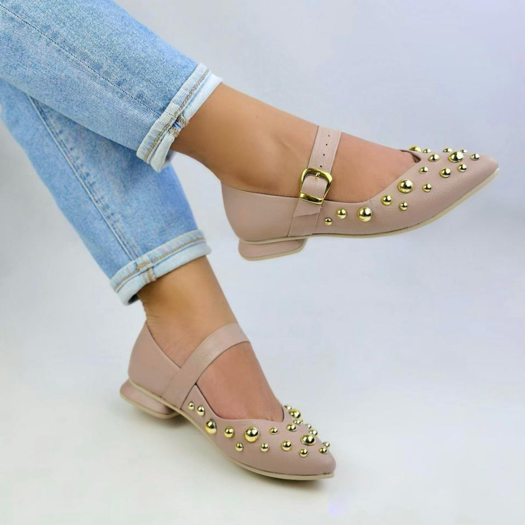 CALZADO CACHATINA - SANDALIA BALETA MUJER - FIORA - CUERO TAUPE