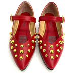 CALZADO CACHATINA - SANDALIA BALETA MUJER - FIORA - CUERO ROJO