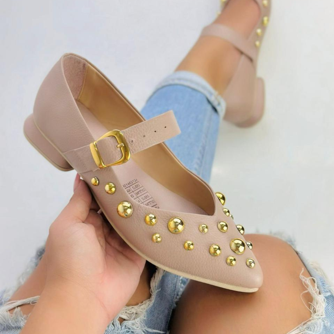 CALZADO CACHATINA - SANDALIA BALETA MUJER - FIORA - CUERO TAUPE