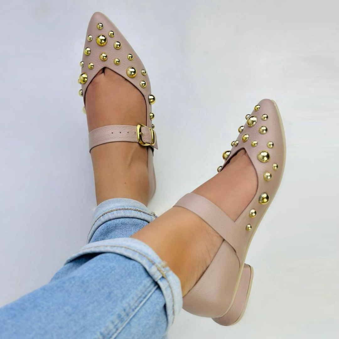 CALZADO CACHATINA - SANDALIA BALETA MUJER - FIORA - CUERO TAUPE