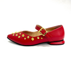 CALZADO CACHATINA - SANDALIA BALETA MUJER - FIORA - CUERO ROJO