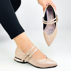 CALZADO CACHATINA - SANDALIA BALETA MUJER - MARIE - CUERO CHAROL TAUPE