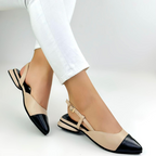 CALZADO CACHATINA - ZUECO MUJER - EMMA - CUERO FRAPE X NEGRO