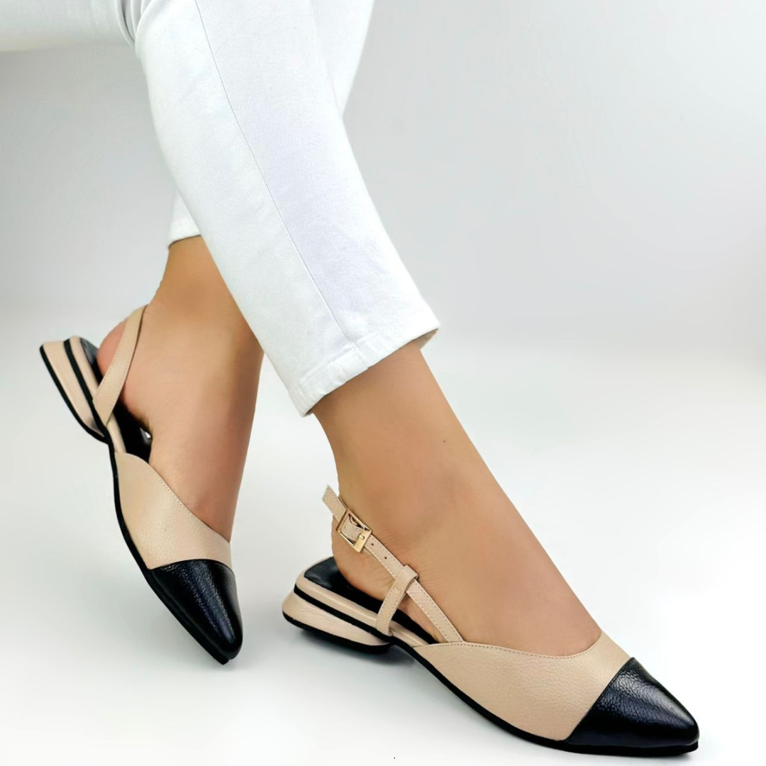 CALZADO CACHATINA - ZUECO MUJER - EMMA - CUERO FRAPE X NEGRO